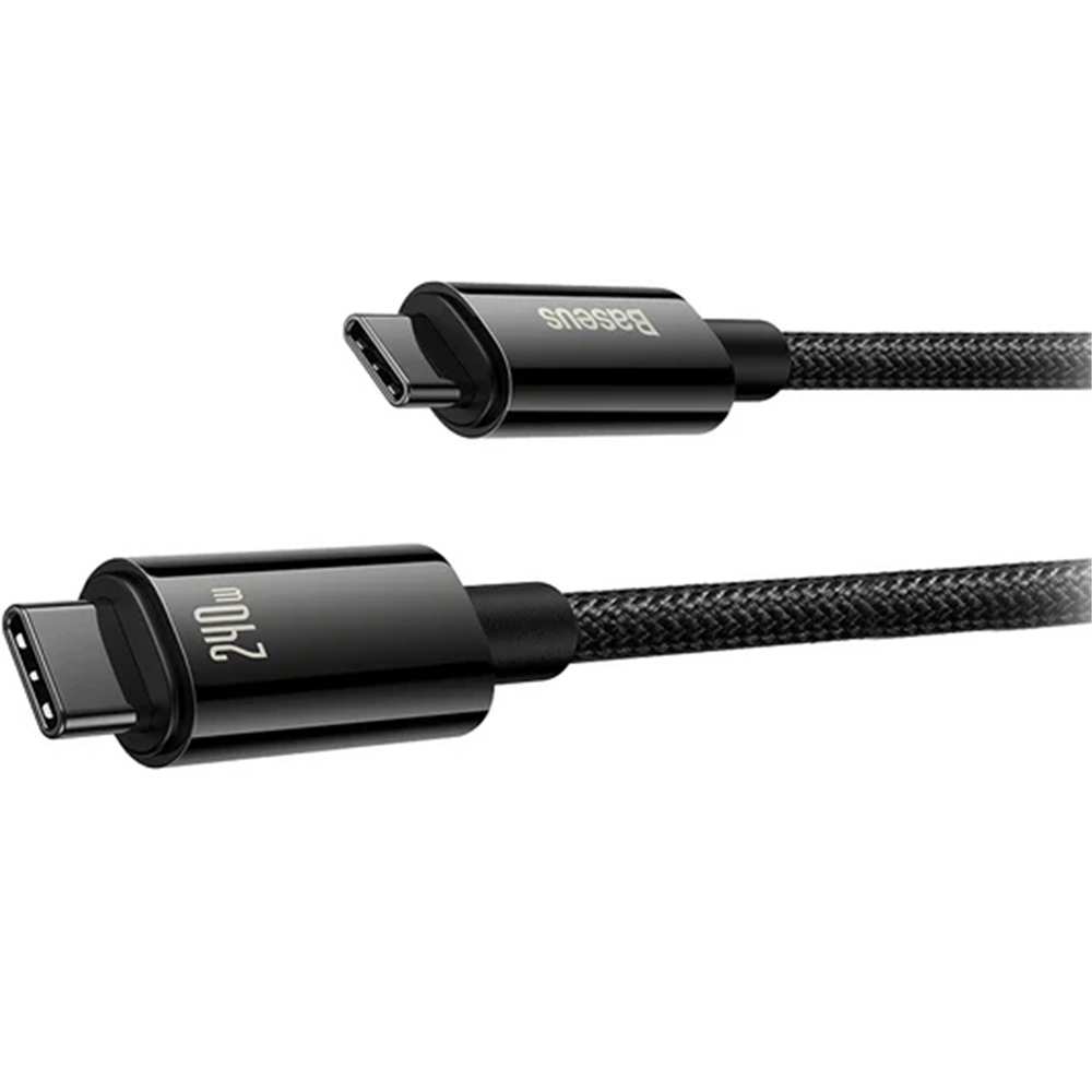 کابل تایپ سی به تایپ سی 240 وات یک متری بیسوس CB000038