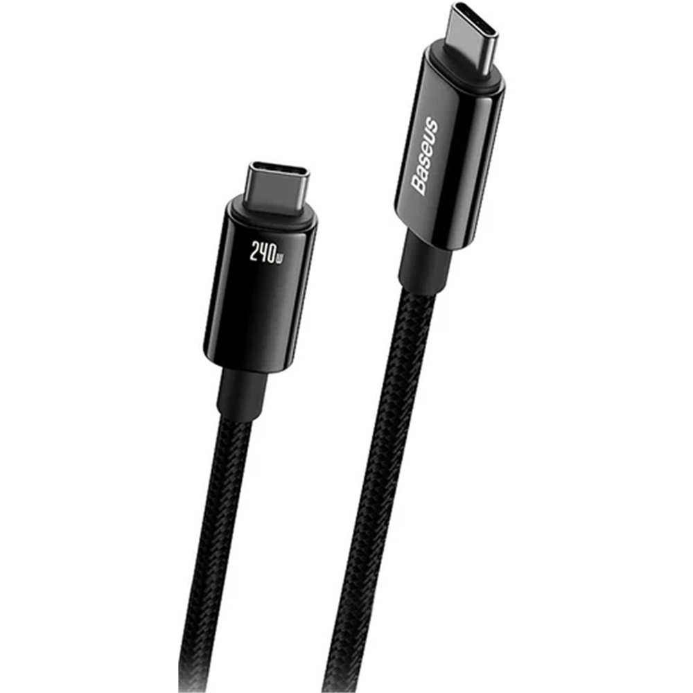 کابل تایپ سی به تایپ سی 240 وات یک متری بیسوس CB000038