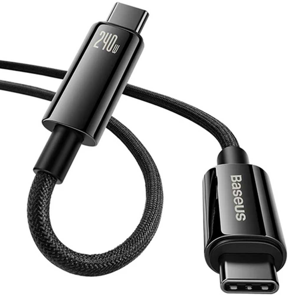 کابل تایپ سی به تایپ سی 240 وات یک متری بیسوس CB000038