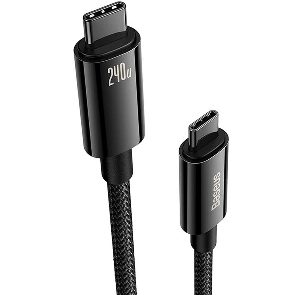 کابل تایپ سی به تایپ سی 240 وات یک متری بیسوس CB000038