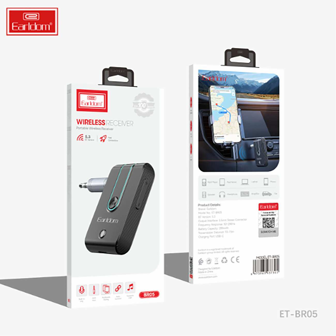 دانگل بلوتوث شارژی خودرو ارلدام ET-BR05