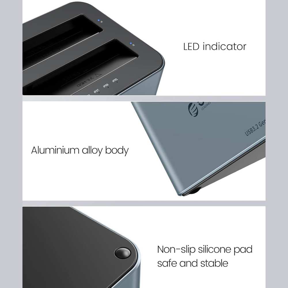 باکس هارد 2.5 اینچ و 3.5 اینچ 2 سینی Type-C اوریکو 6626C3-C