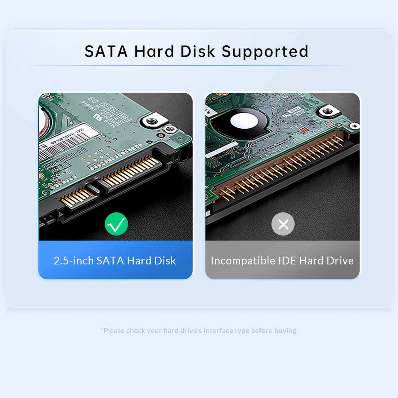 باکس هارد 2.5 اینچ و 3.5 اینچ 2 سینی Type-C اوریکو 6626C3-C