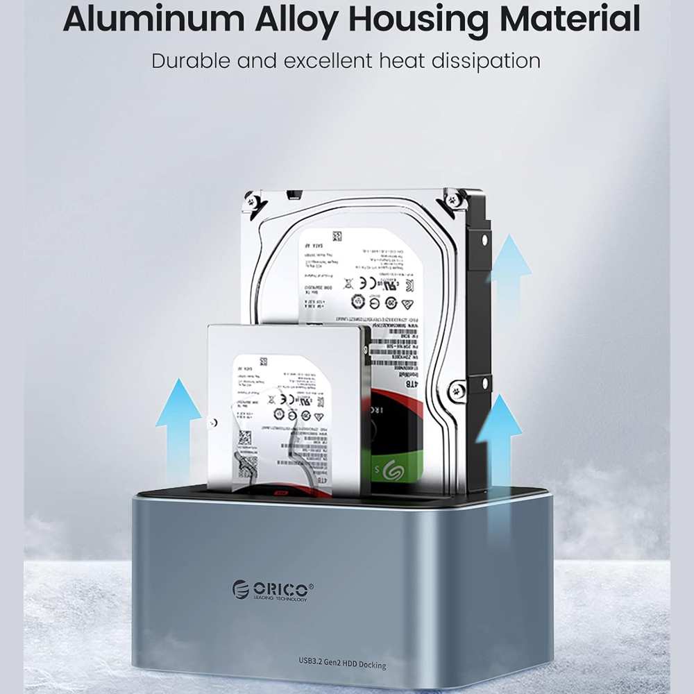 باکس هارد 2.5 اینچ و 3.5 اینچ 2 سینی Type-C اوریکو 6626C3-C