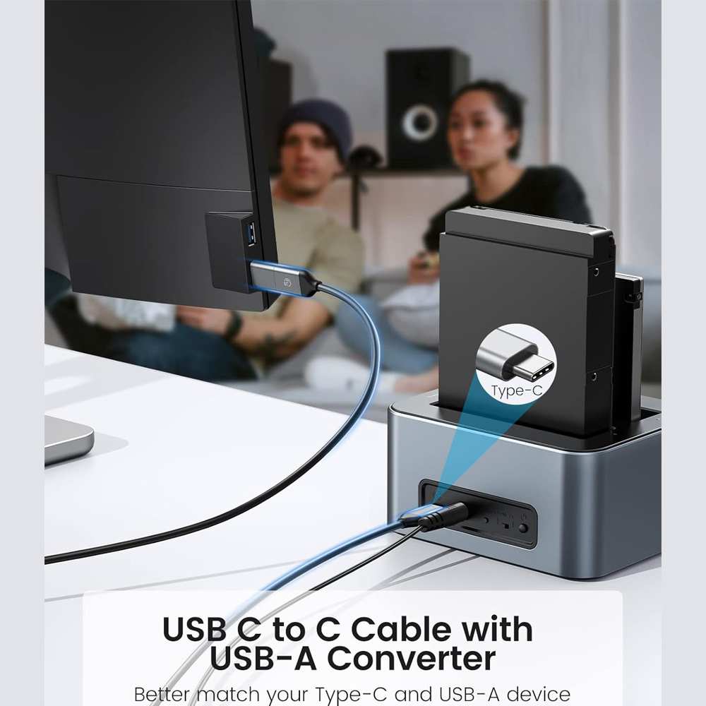 باکس هارد 2.5 اینچ و 3.5 اینچ 2 سینی Type-C اوریکو 6626C3-C