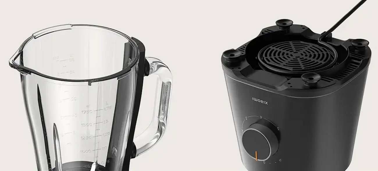 مخلوط کن شش تیغه 1.75 لیتری 600 وات شیائومی MLLJ001CM-1A