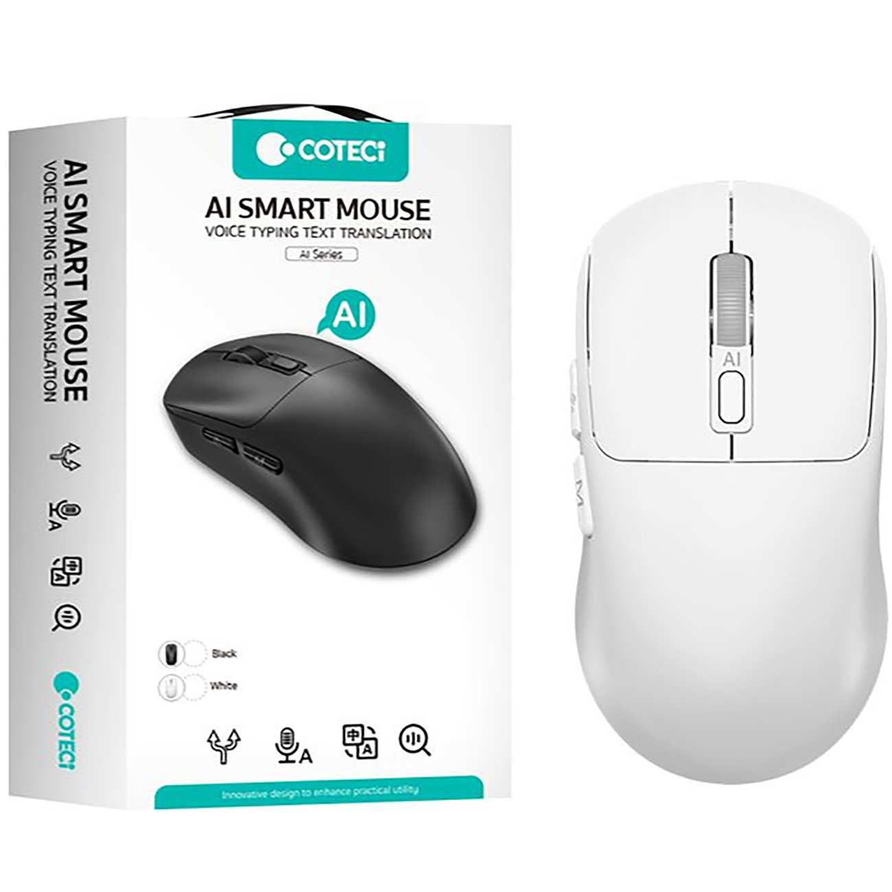 موس هوشمند بیسیم کوتسی OF-046 FH با قابلیت تایپ، ترجمه و فرمان صوتی