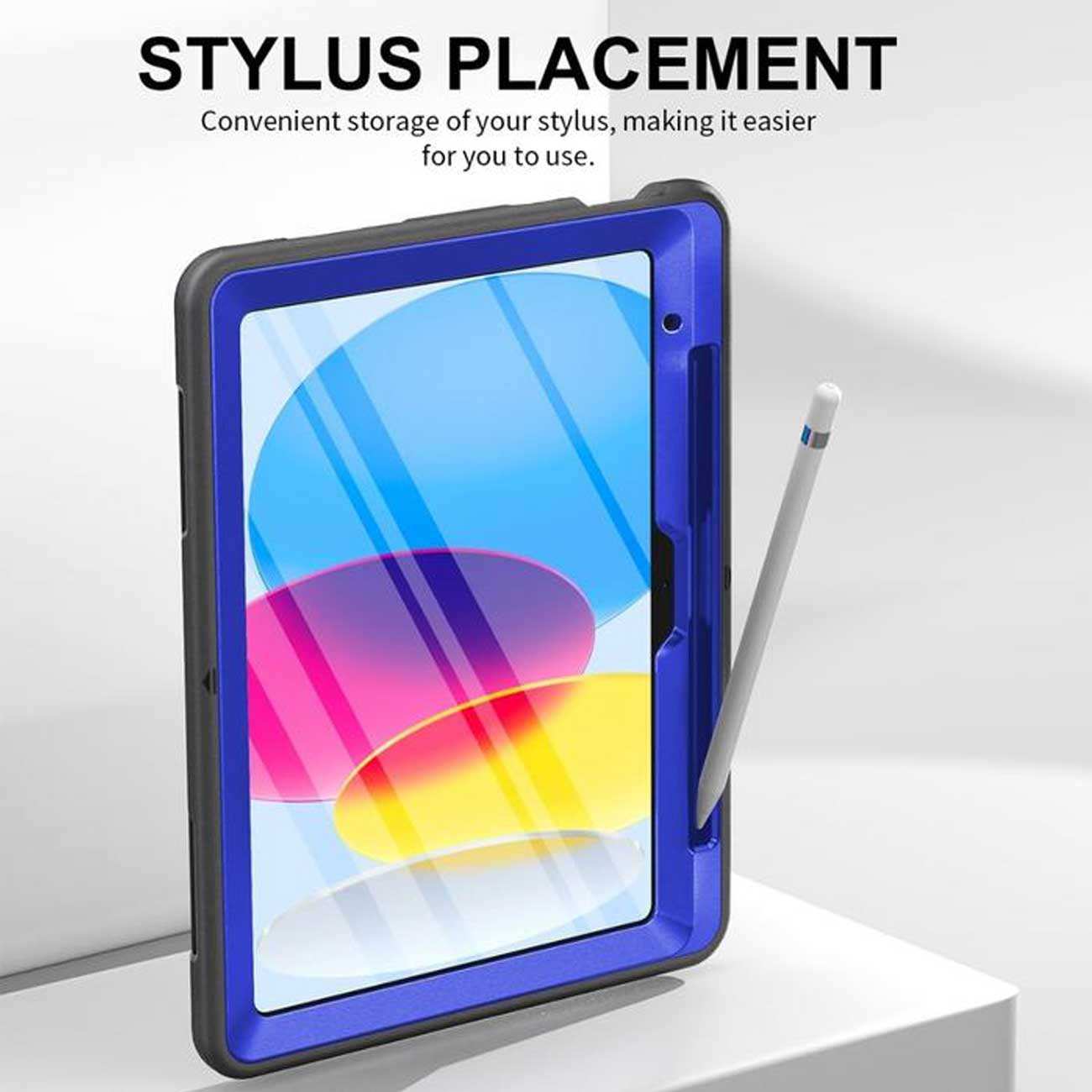 کاور محافظ آیپد پرو 10 اینچ 2022 کوتسی IP-038 با پایه نگهدارنده چرخشی و بند دستی