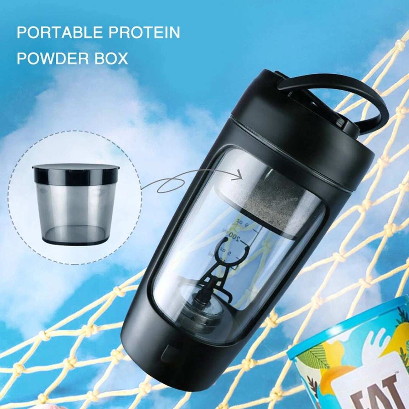 شیکر برقی و اسموتی ساز 650 میلیلیتر گرین لاین GNPRSH650MBK