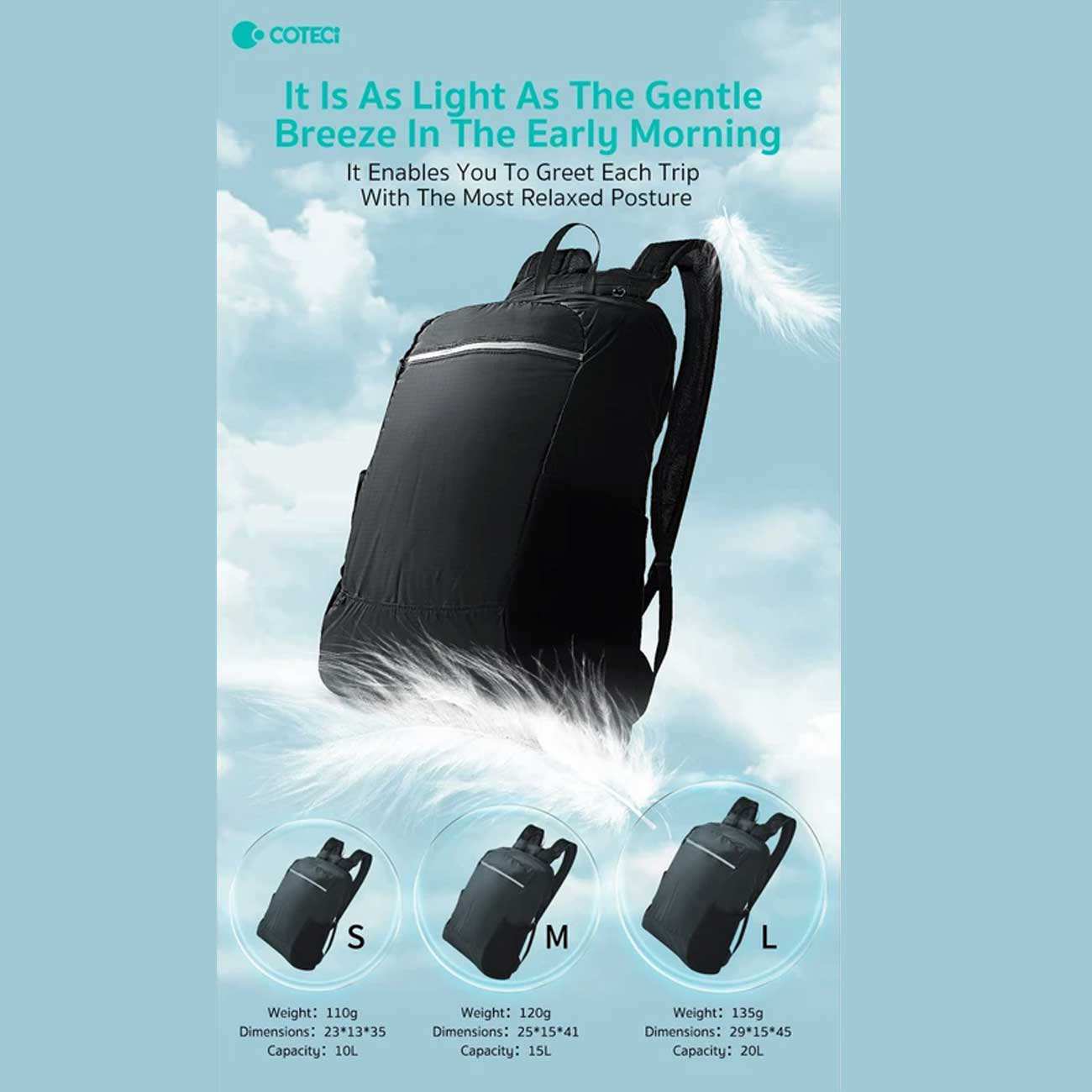 کوله پشتی کوهنوردی ضدآب 15 لیتری تاشو کوتسی TR-026