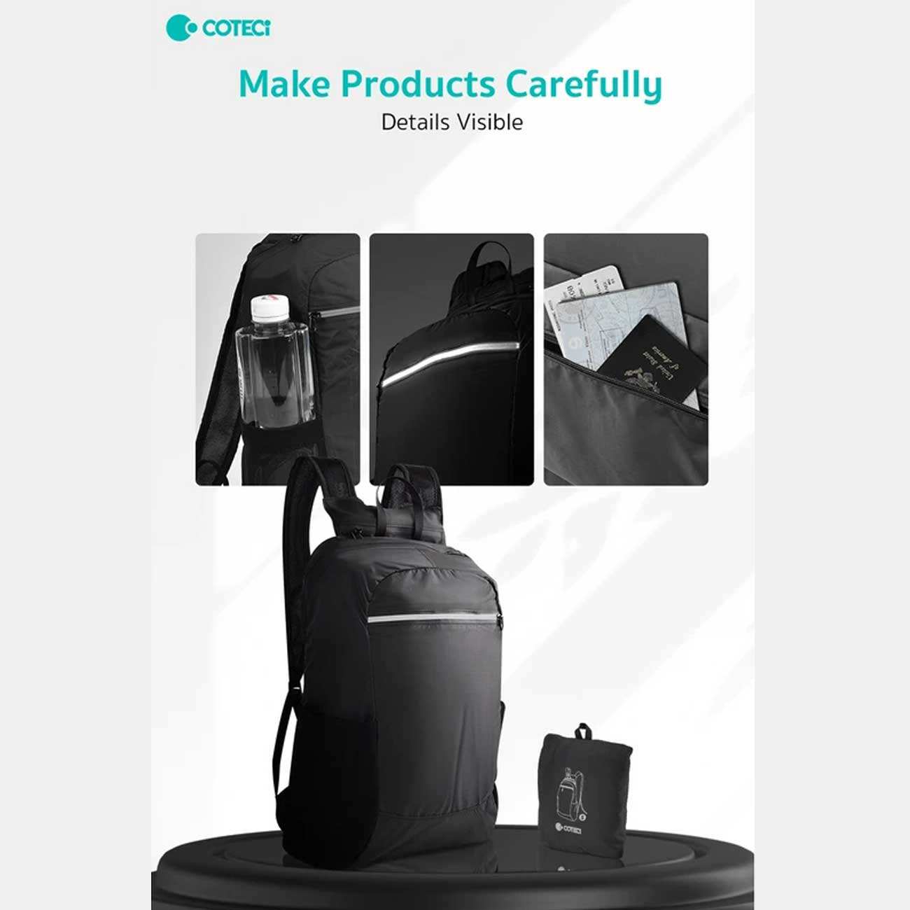 کوله پشتی کوهنوردی ضدآب 15 لیتری تاشو کوتسی TR-026