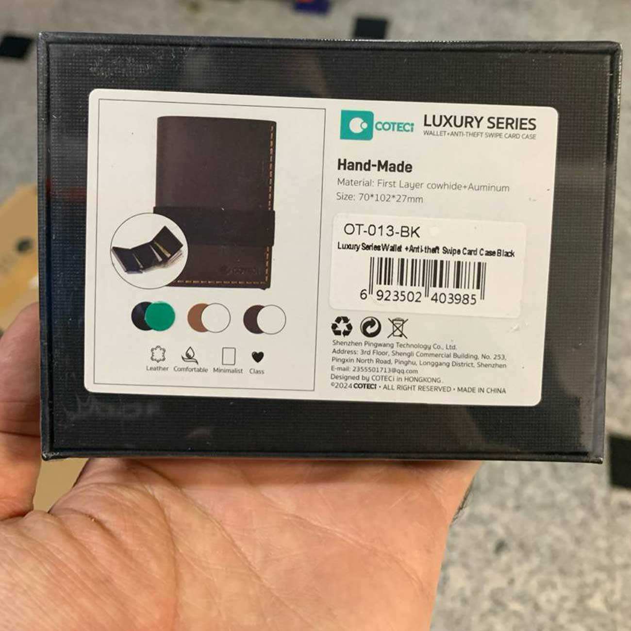 کیف پول و جاکارتی چرمی لوکس کوتسی OT-013