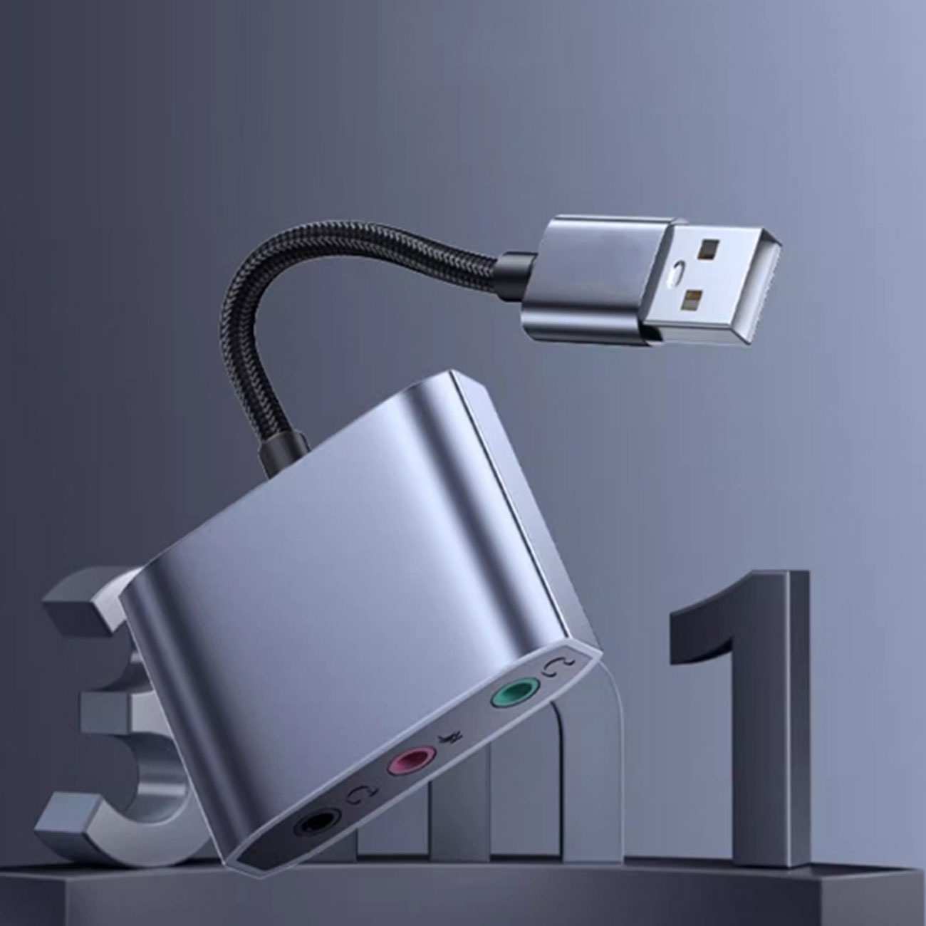 مبدل USB به جک 3.5 میلی متری کوتسی 76011