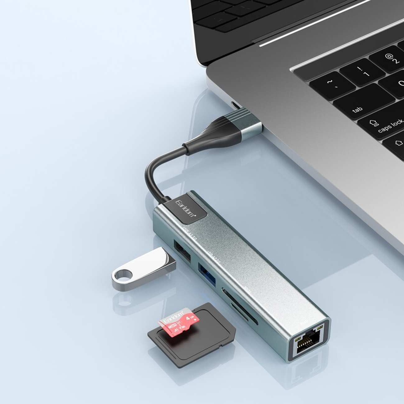 هاب USB و تایپ سی 5 پورت ارلدام ET-HUB24