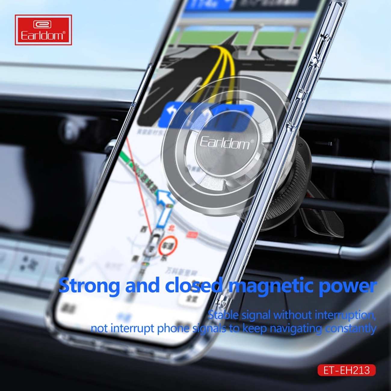 هولدر مگنتی گوشی موبایل دریچه کولر خودرو ارلدام EH-213