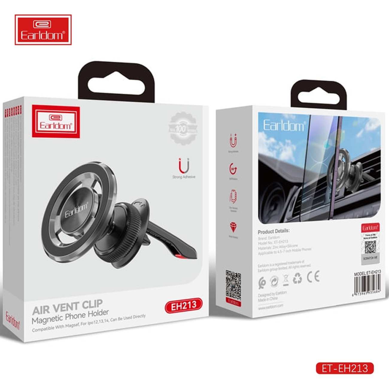 هولدر مگنتی گوشی موبایل دریچه کولر خودرو ارلدام EH-213