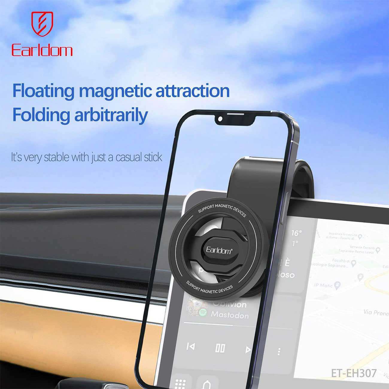 هولدر مگنتی موبایل داشبورد خودرو ارلدام EH307
