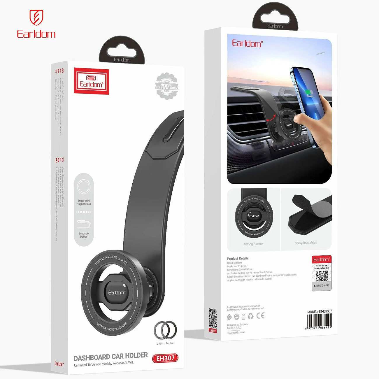 هولدر مگنتی موبایل داشبورد خودرو ارلدام EH307