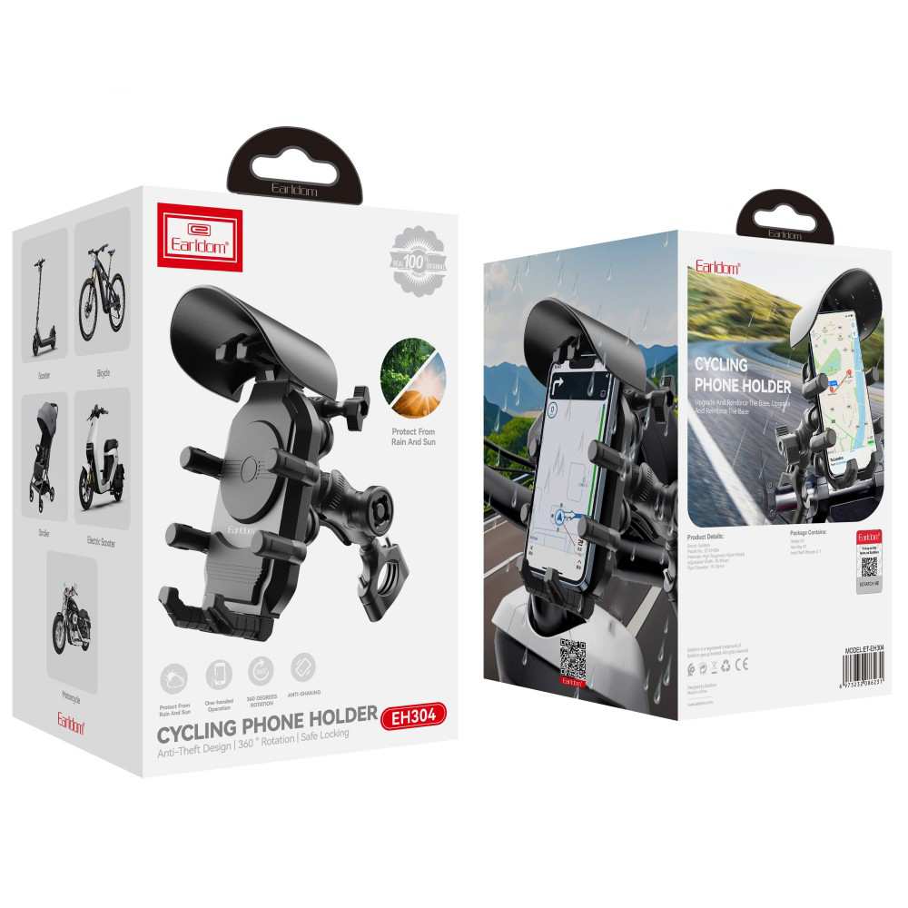 هولدر گوشی موبایل دوچرخه و موتورسیکلت ارلدام ET-EH304