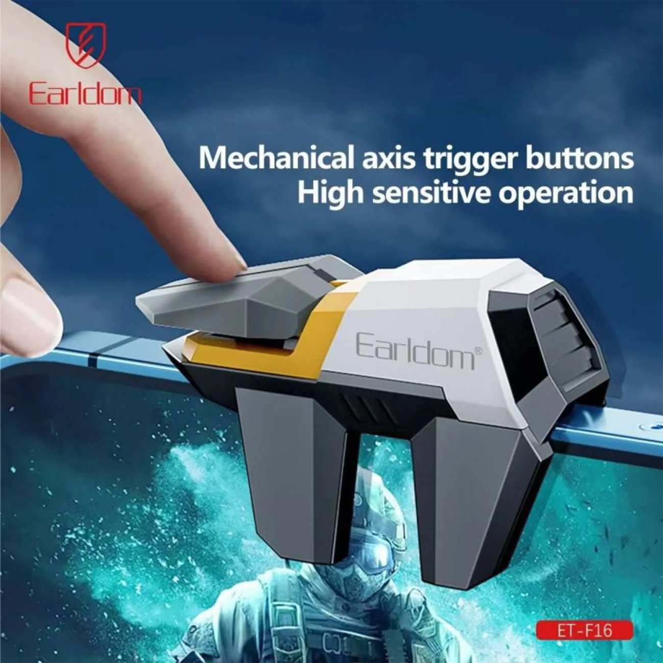 دسته انگشتی مکانیکی بازی موبایل ارلدام F16