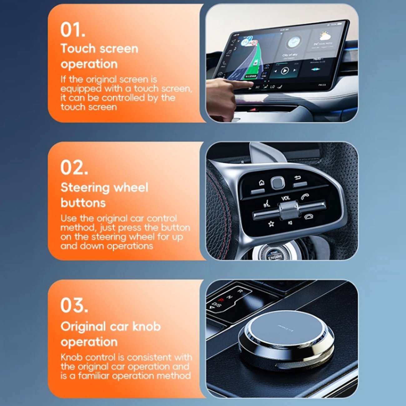 دانگل وایرلس اپل CarPlay و Android Auto یو اس بی ارلدام CP03 با دانگل تایپ سی