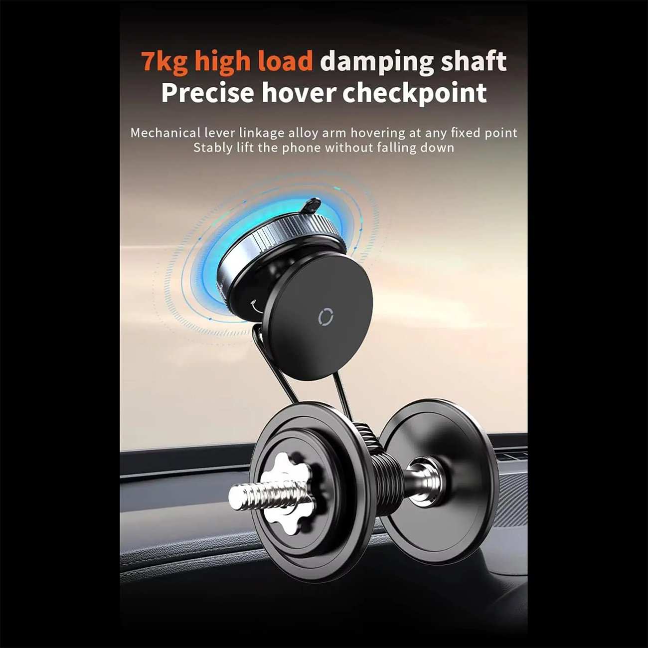 هولدر موبایل مگنتی وکیومی خودرو چند منظوره گوجی G2 با چرخش 360 درجه