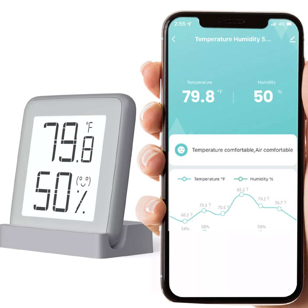 دماسنج و رطوبت سنج شیائومی MHO-C401