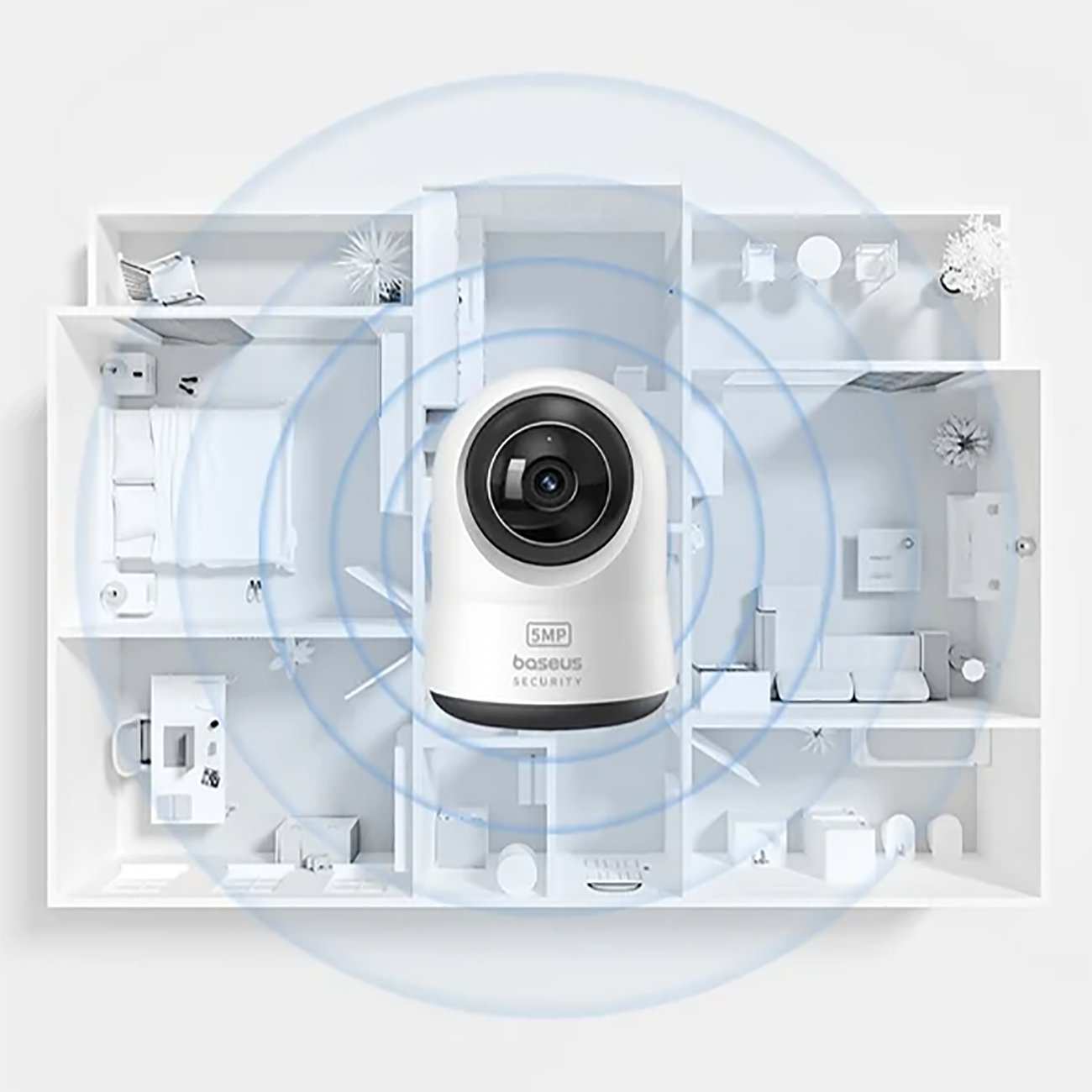 دوربین نظارتی هوشمند 3K بیسوس P1 Pro با چرخش 360 رجه