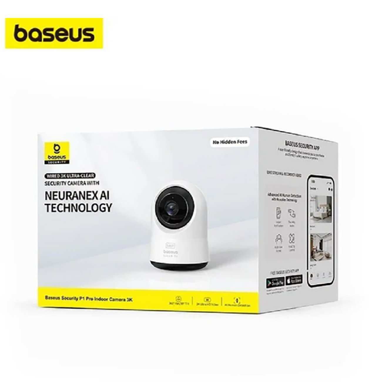 دوربین نظارتی هوشمند 3K بیسوس P1 Pro با چرخش 360 رجه