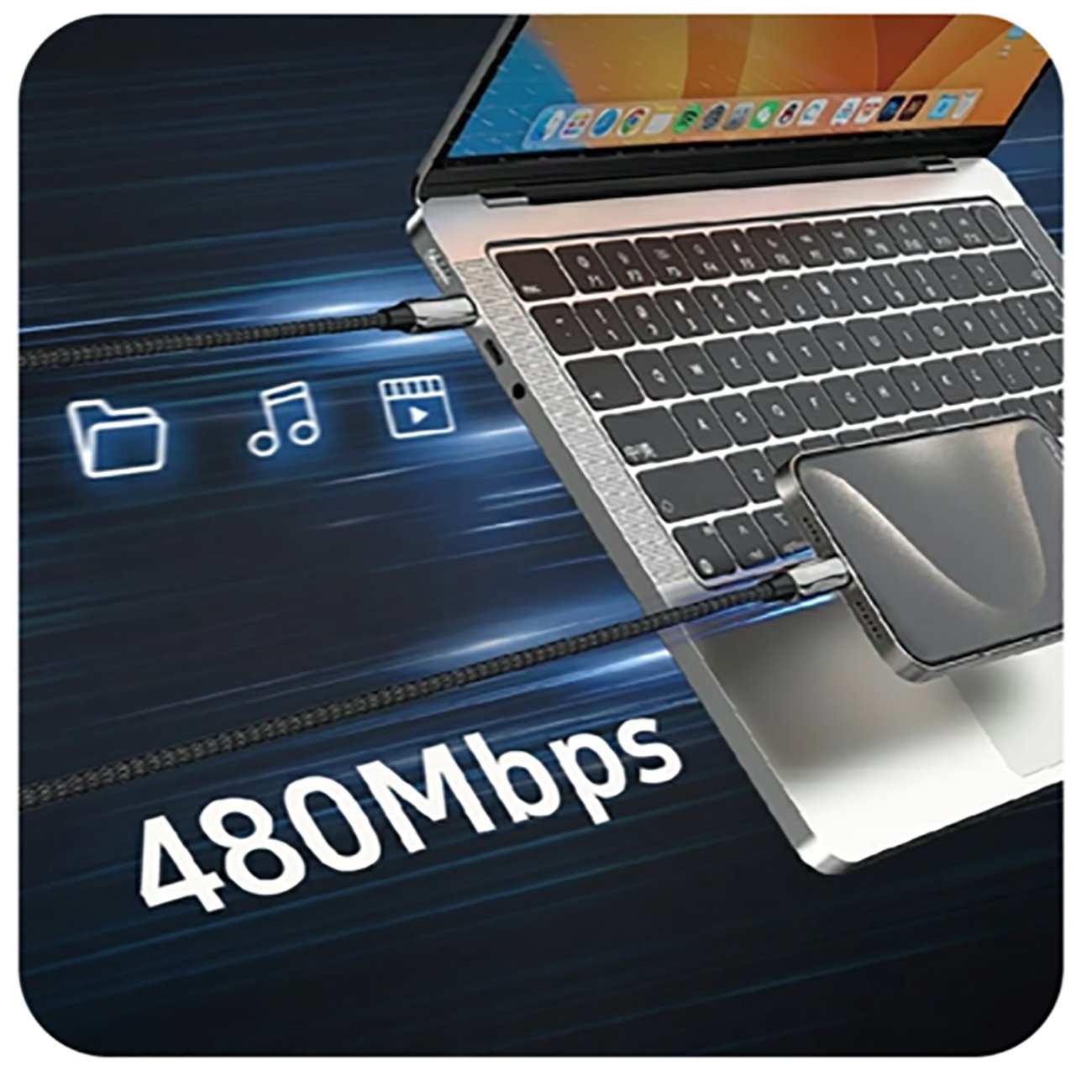 کابل شارژ سریع تایپ سی به تایپ سی 2 متری 240 وات مومکس MS12CC