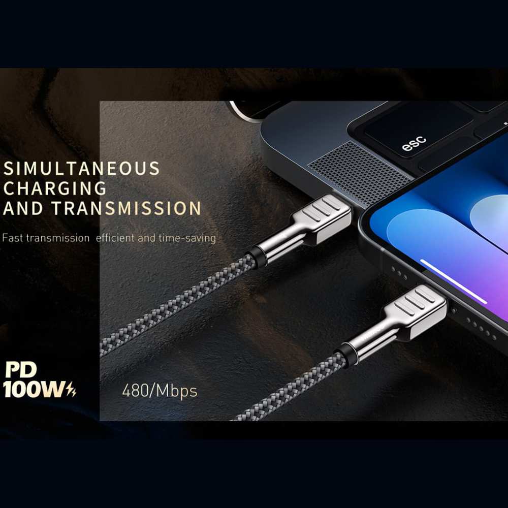 کابل تایپ سی به تایپ سی 100 وات 1.5 متری مکس کو MTC-P01CC