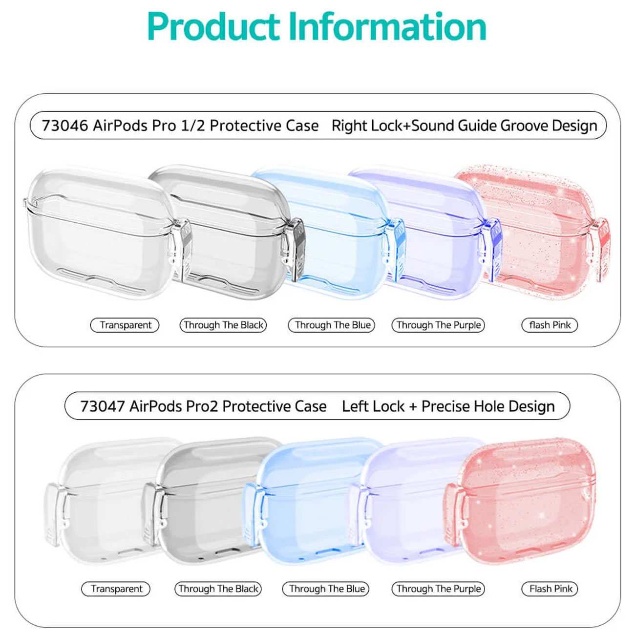 کاور محافظ ایرپاد پرو 1 و 2 طرح شفاف کوتسی 73046