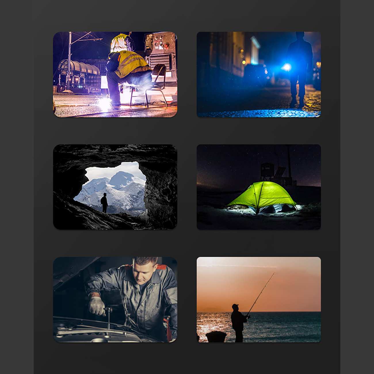 چراغ قوه شارژی و خورشیدی اسمایلینک شارک ST5123P90-B