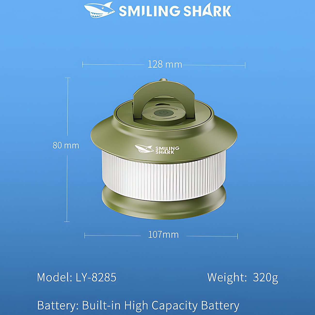 لامپ شارژی و چراغ کمپینگ ریسه ای 20 متری ضدآب اسمایلینگ شارک LY-8285