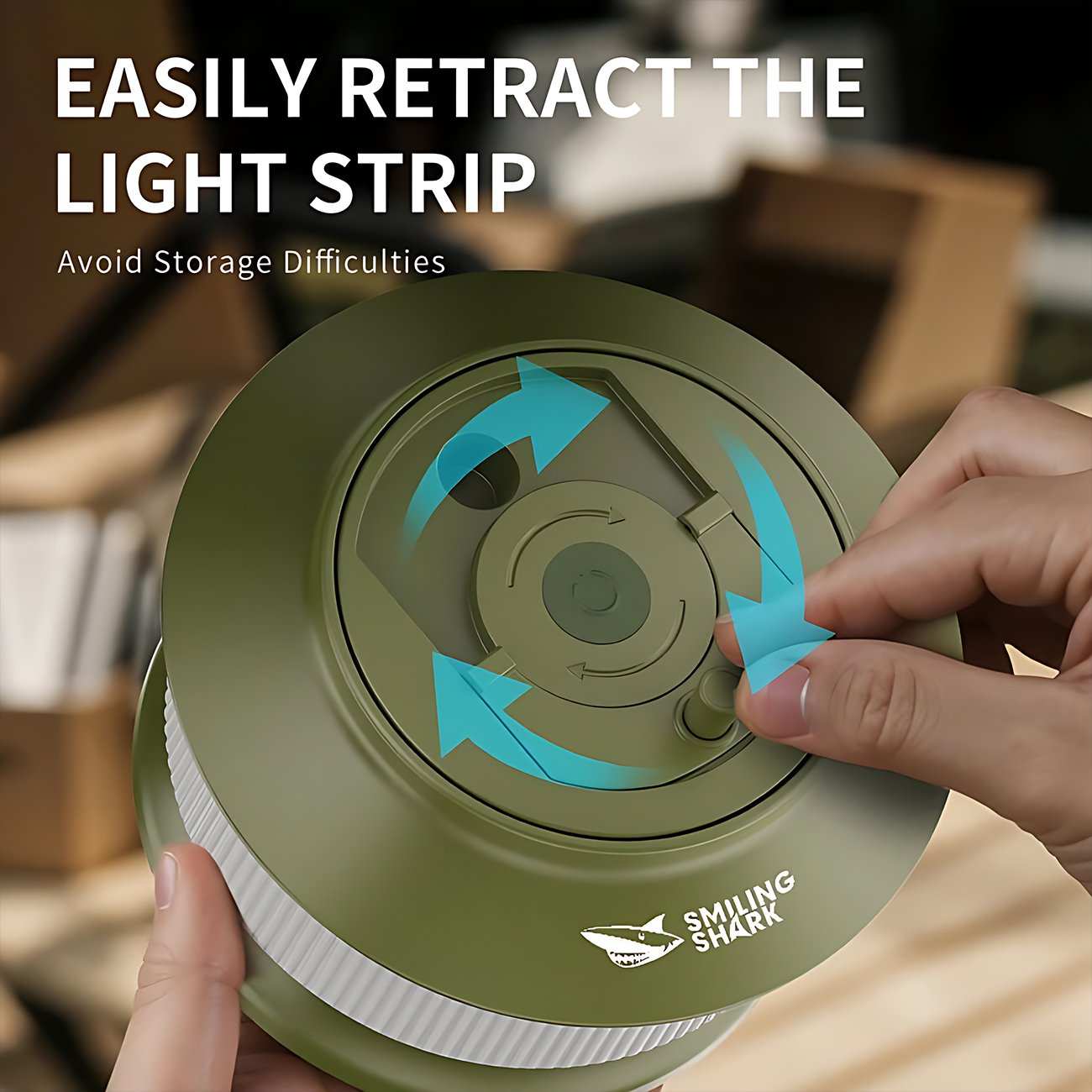 لامپ شارژی و چراغ کمپینگ ریسه ای 20 متری ضدآب اسمایلینگ شارک LY-8285