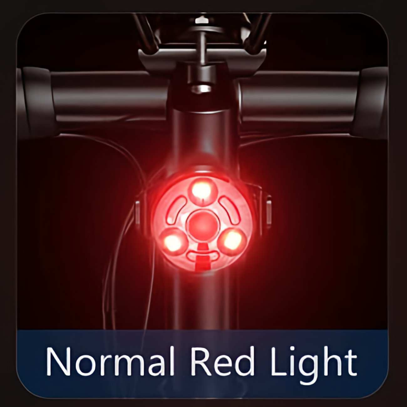 چراغ عقب شارژی ضدآب دوچرخه اسمایلینگ شارک CW-D400