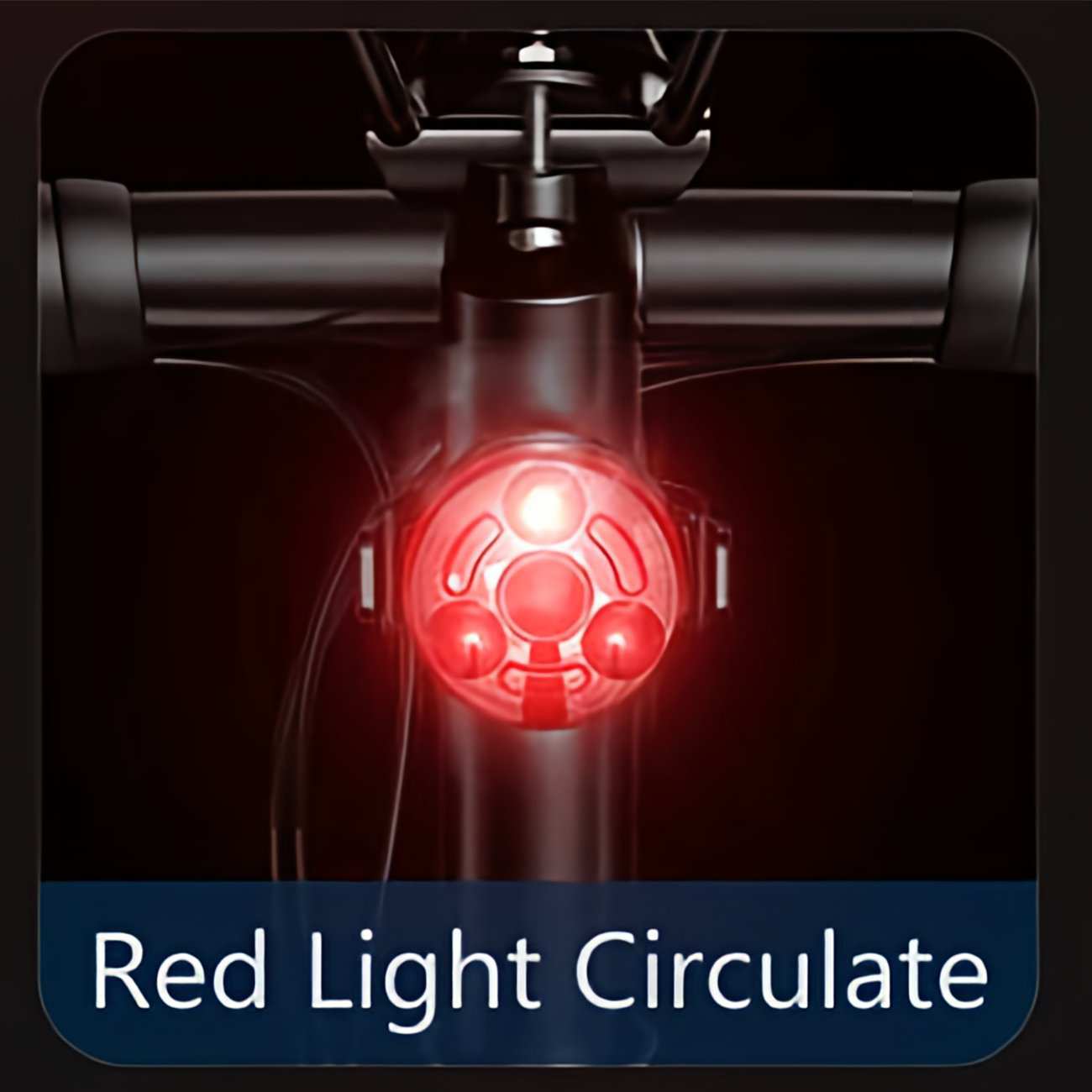 چراغ عقب شارژی ضدآب دوچرخه اسمایلینگ شارک CW-D400