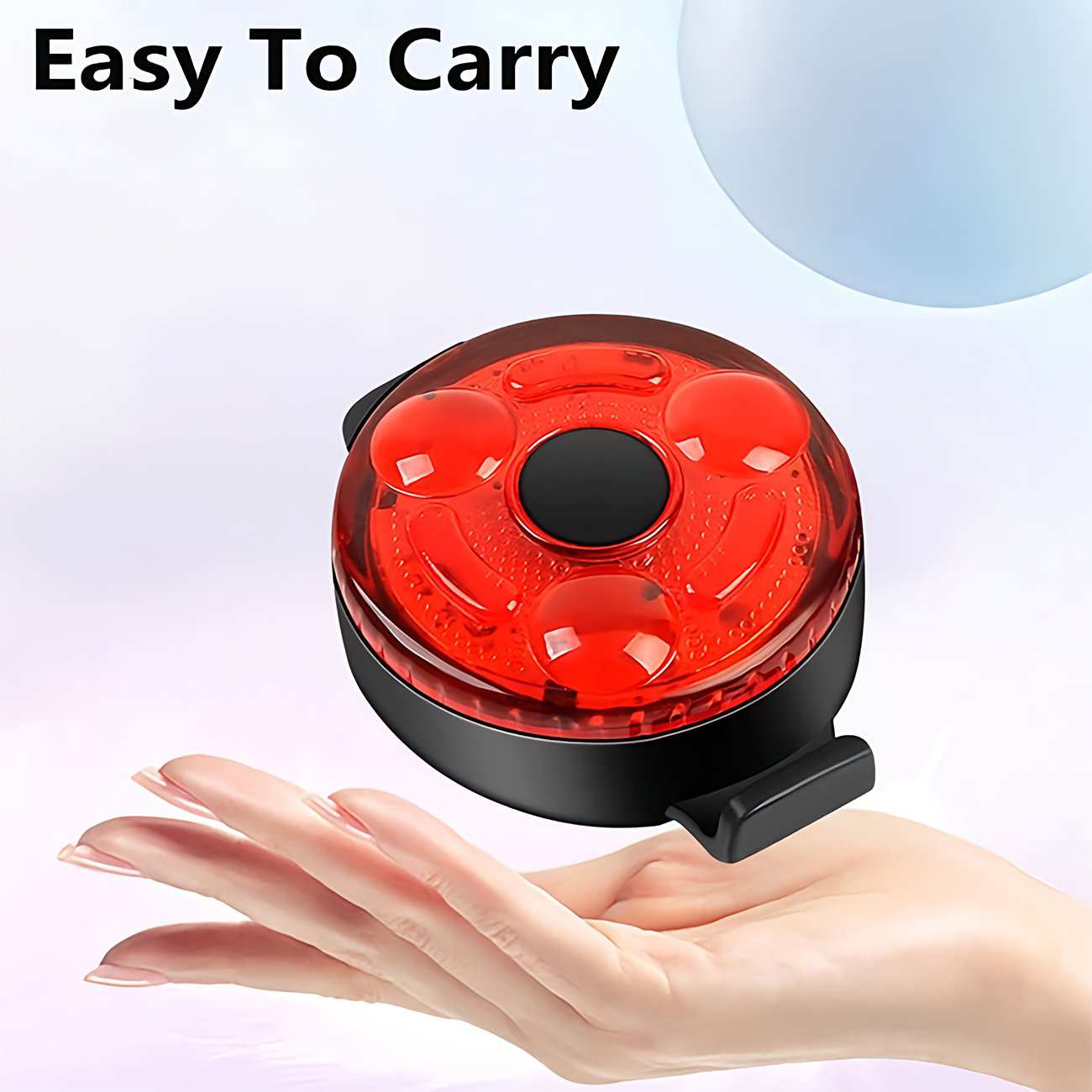 چراغ عقب شارژی ضدآب دوچرخه اسمایلینگ شارک CW-D400