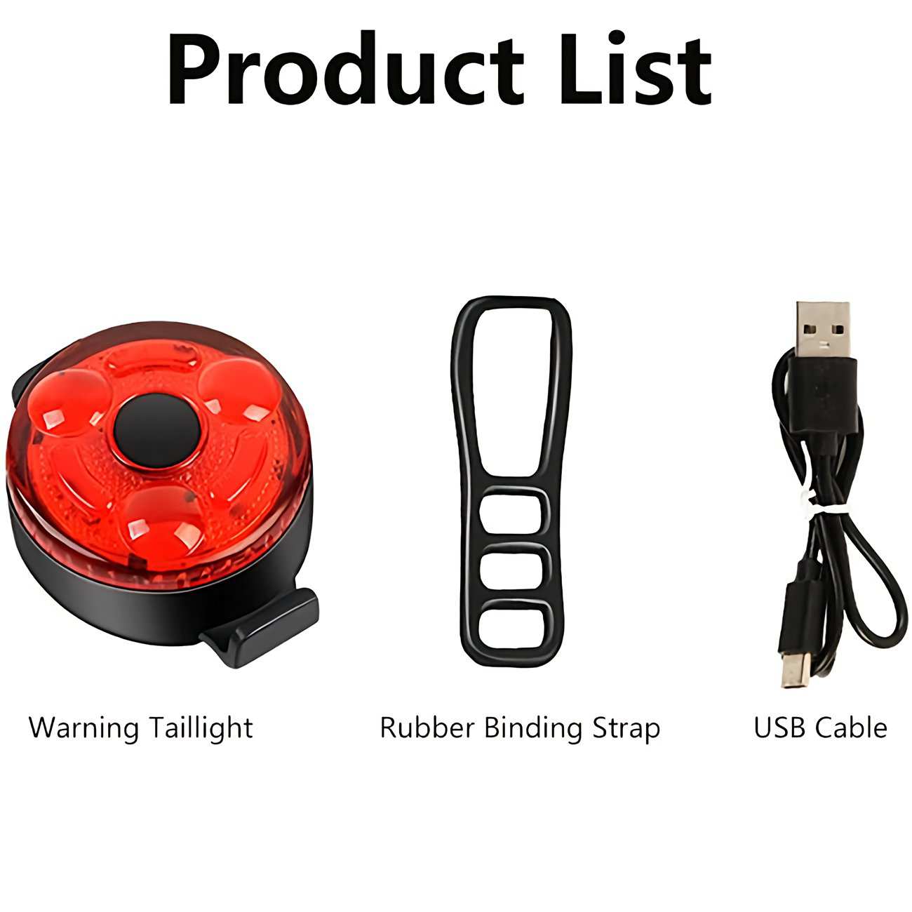 چراغ عقب شارژی ضدآب دوچرخه اسمایلینگ شارک CW-D400