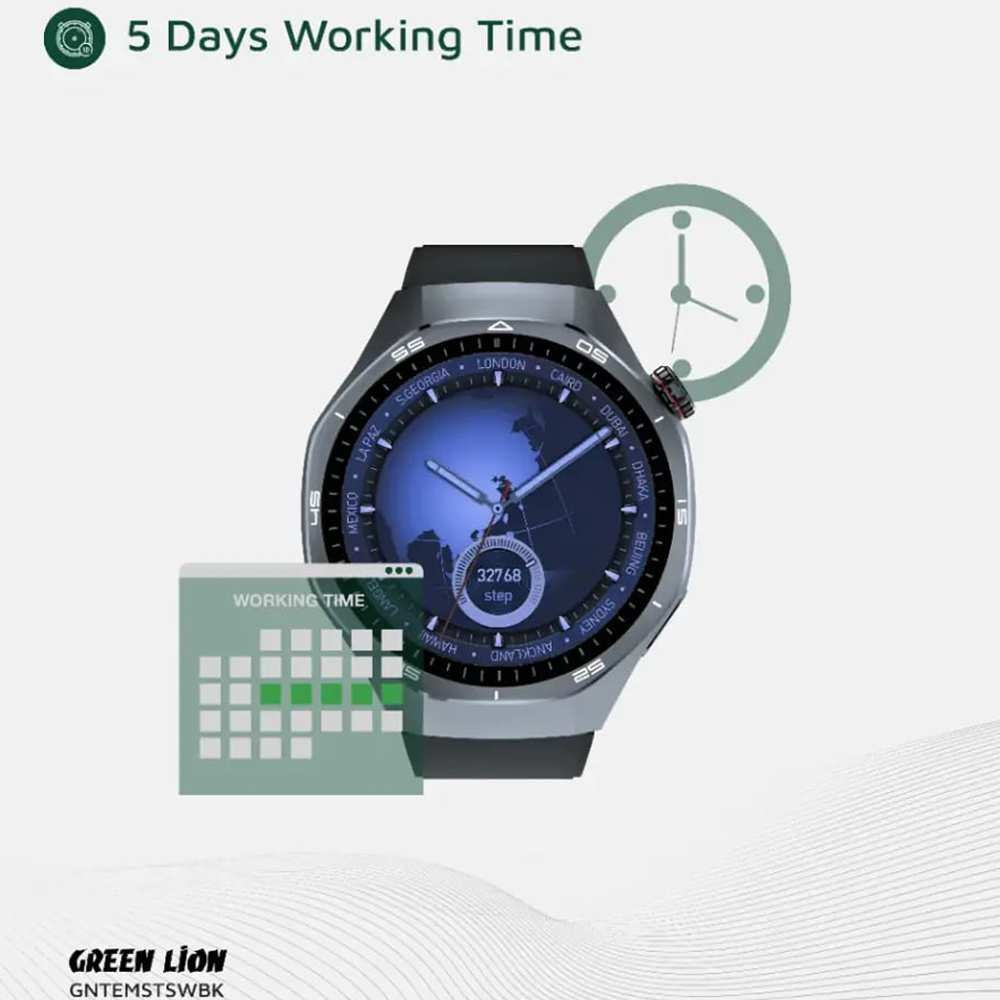 ساعت هوشمند ضدآب گرین لاین GNTEMSTSWBK