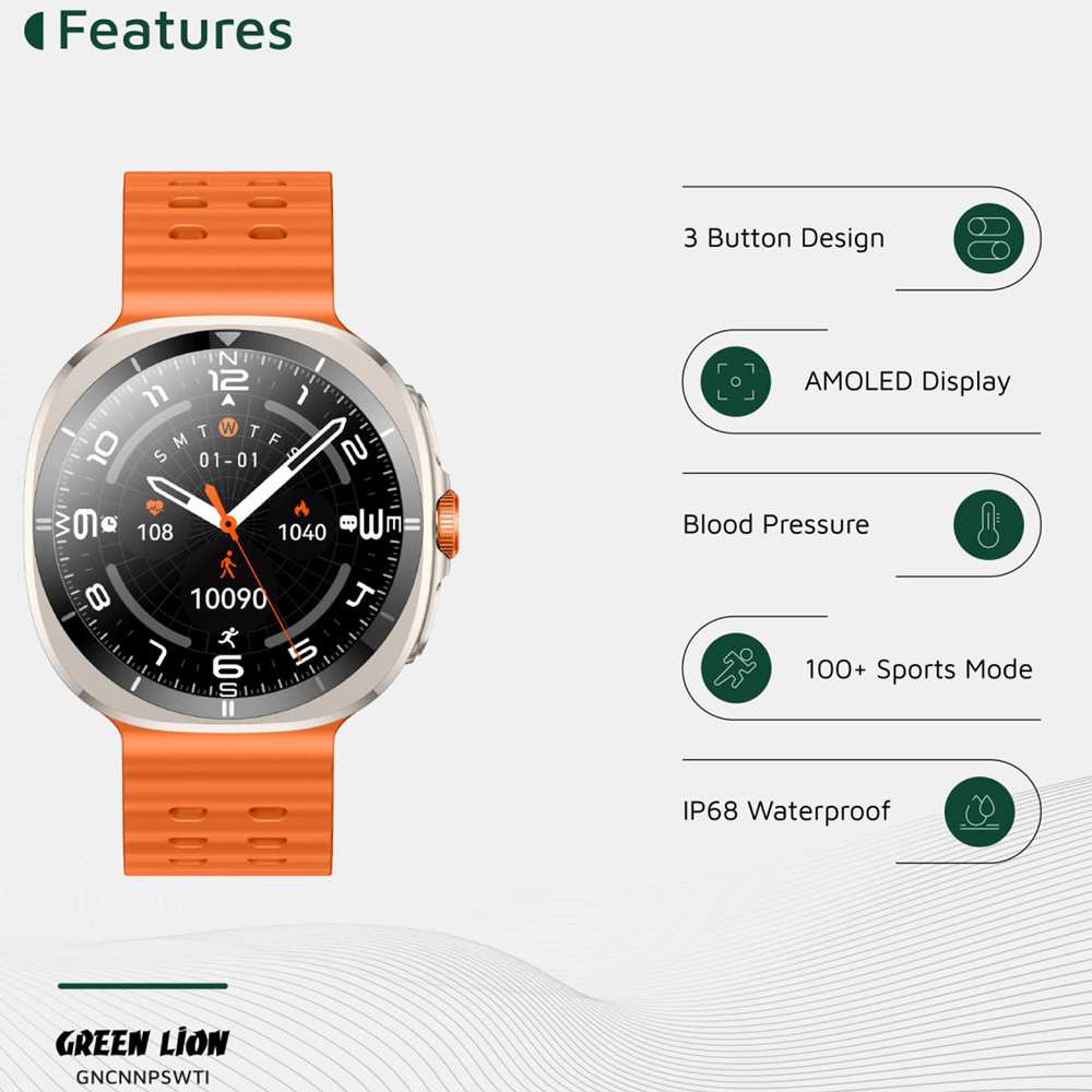 ساعت هوشمند ضدآب گرین لاین GL-SWA39