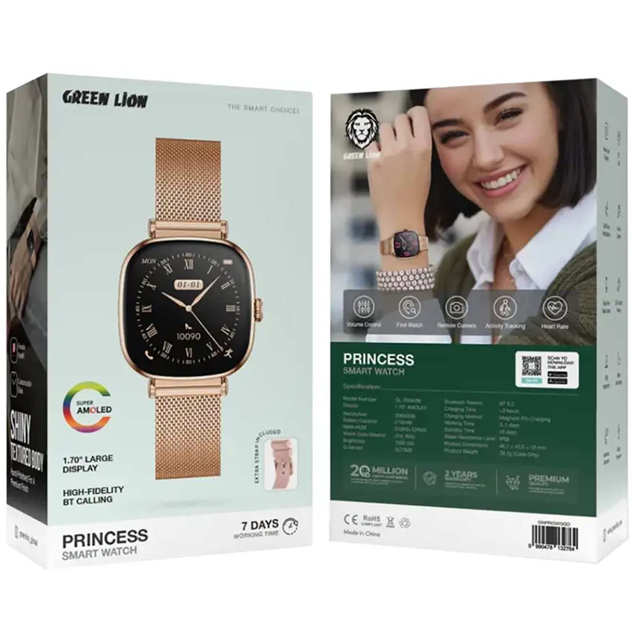 ساعت هوشمند ضدآب پرنسس گرین لاین GNPRISWGBK