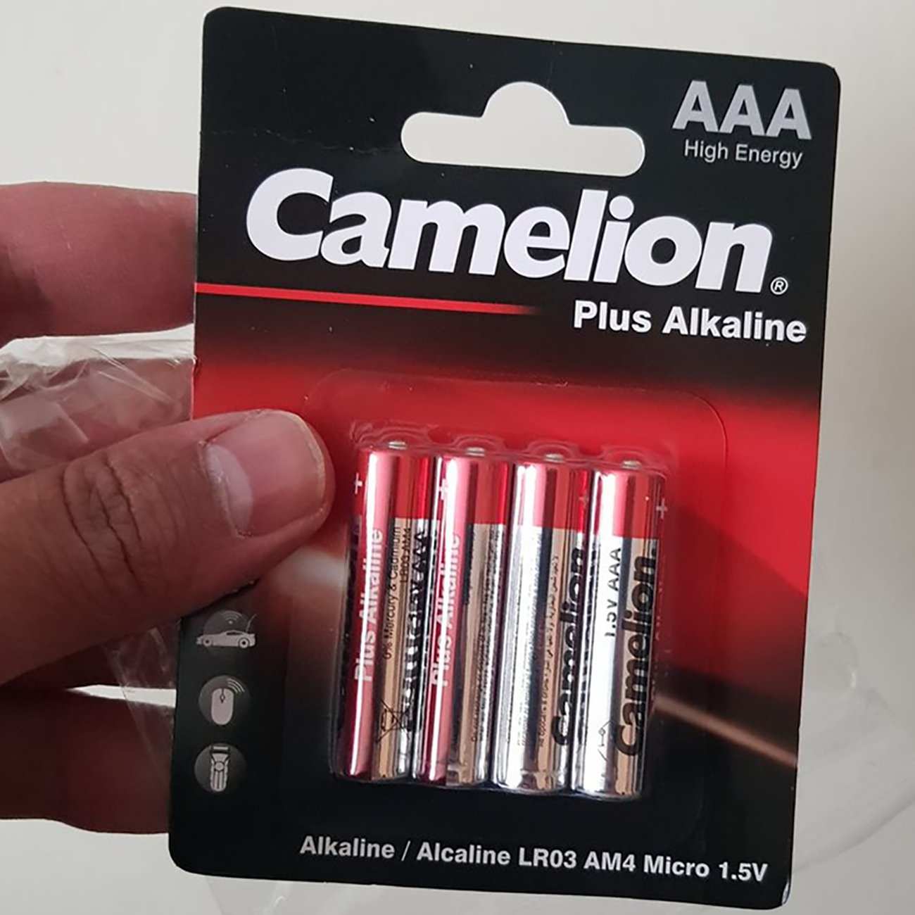 باتری نیم قلمی 4 عددی کملیون Plus Alkaline