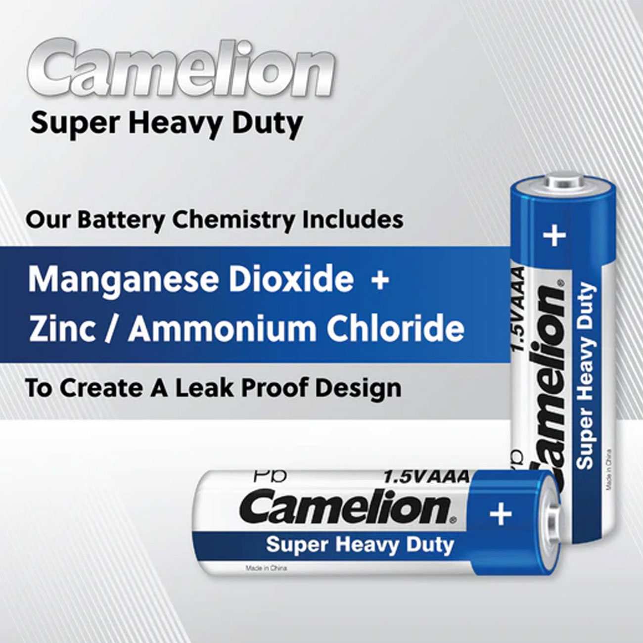 باتری نیم قلمی فوق سنگین کارتی کملیون (2 عددی)