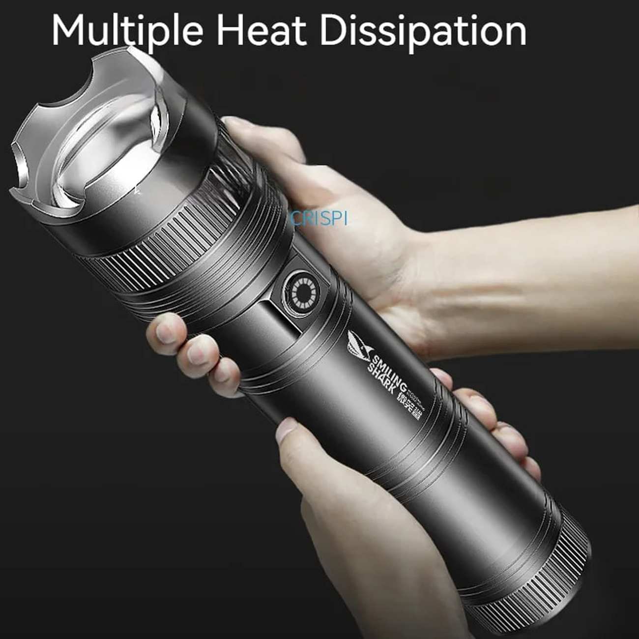 چراغ قوه پر نور شارژی اسمایلینگ شارک SD-0523