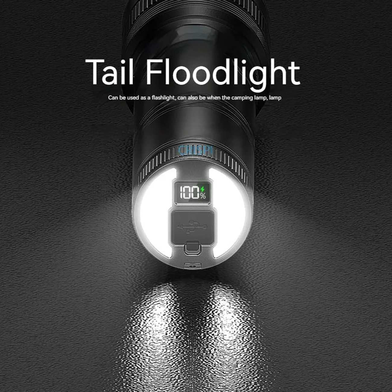 چراغ قوه پر نور شارژی اسمایلینگ شارک SD-0523