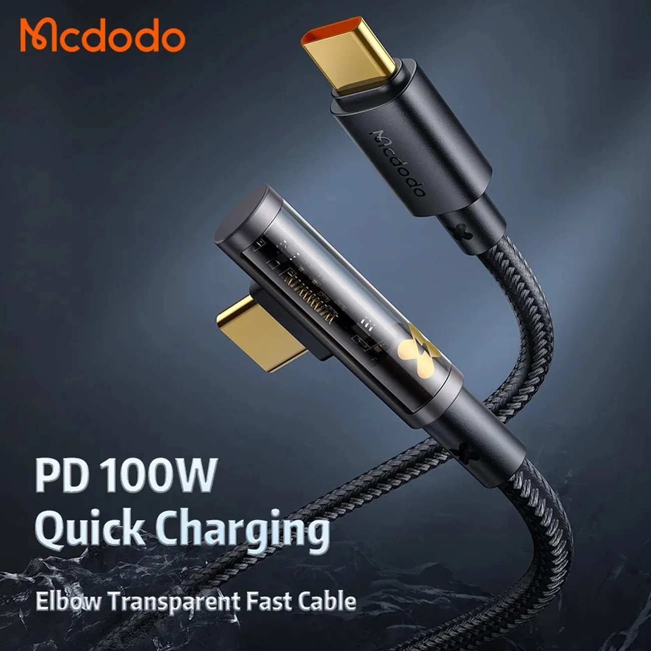 کابل شارژ تایپ سی به تایپ سی 100 واتی مک دودو CA-3400