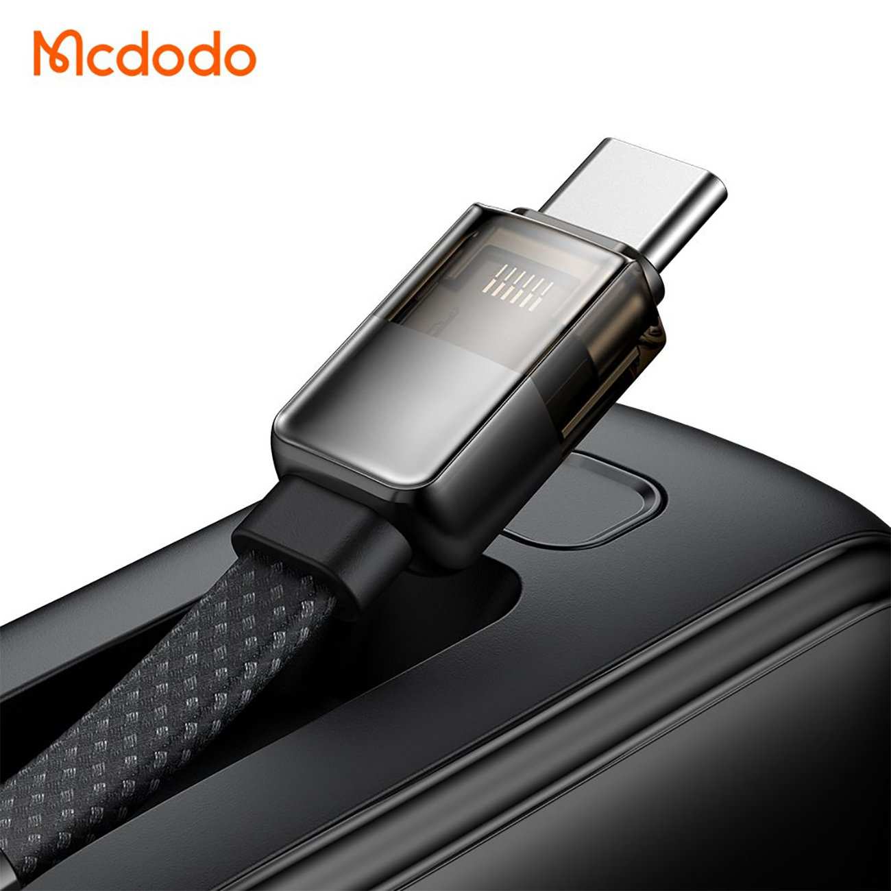 پاوربانک 20000 یواسبی و تایپسی 65 وات مک دودو MC-6370 با کابل متصل