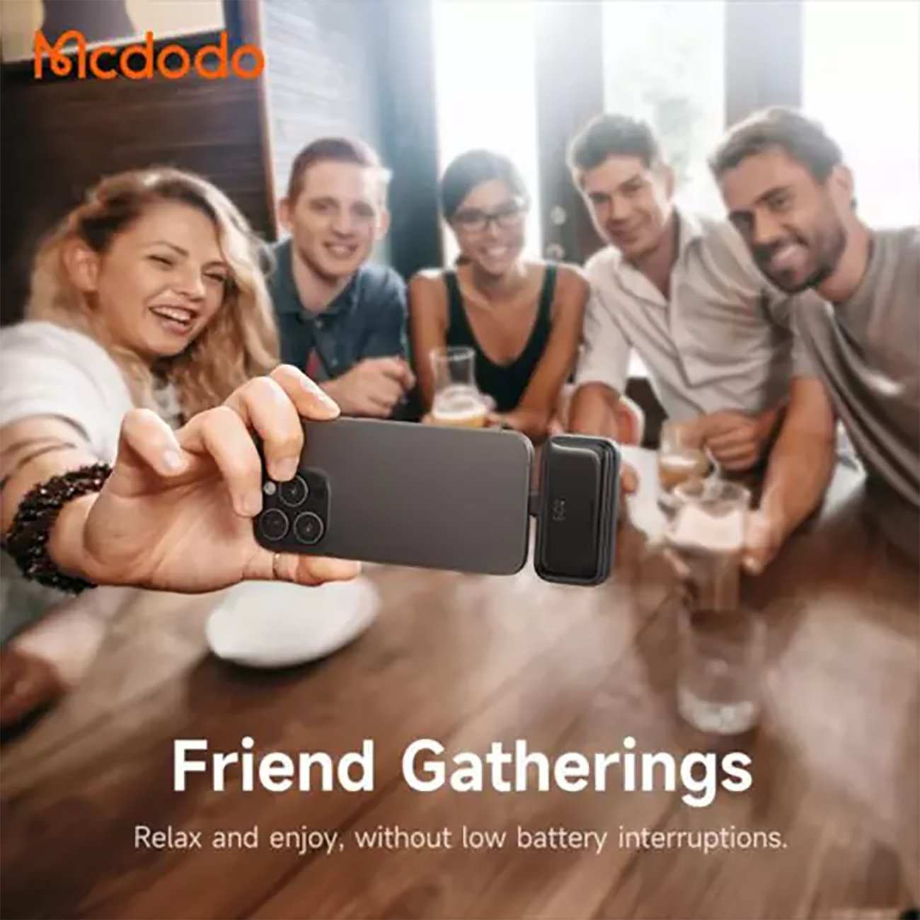 پاوربانک 5000 لایتنینگ و تایپ سی 22.5 وات مک دودو MC-7800