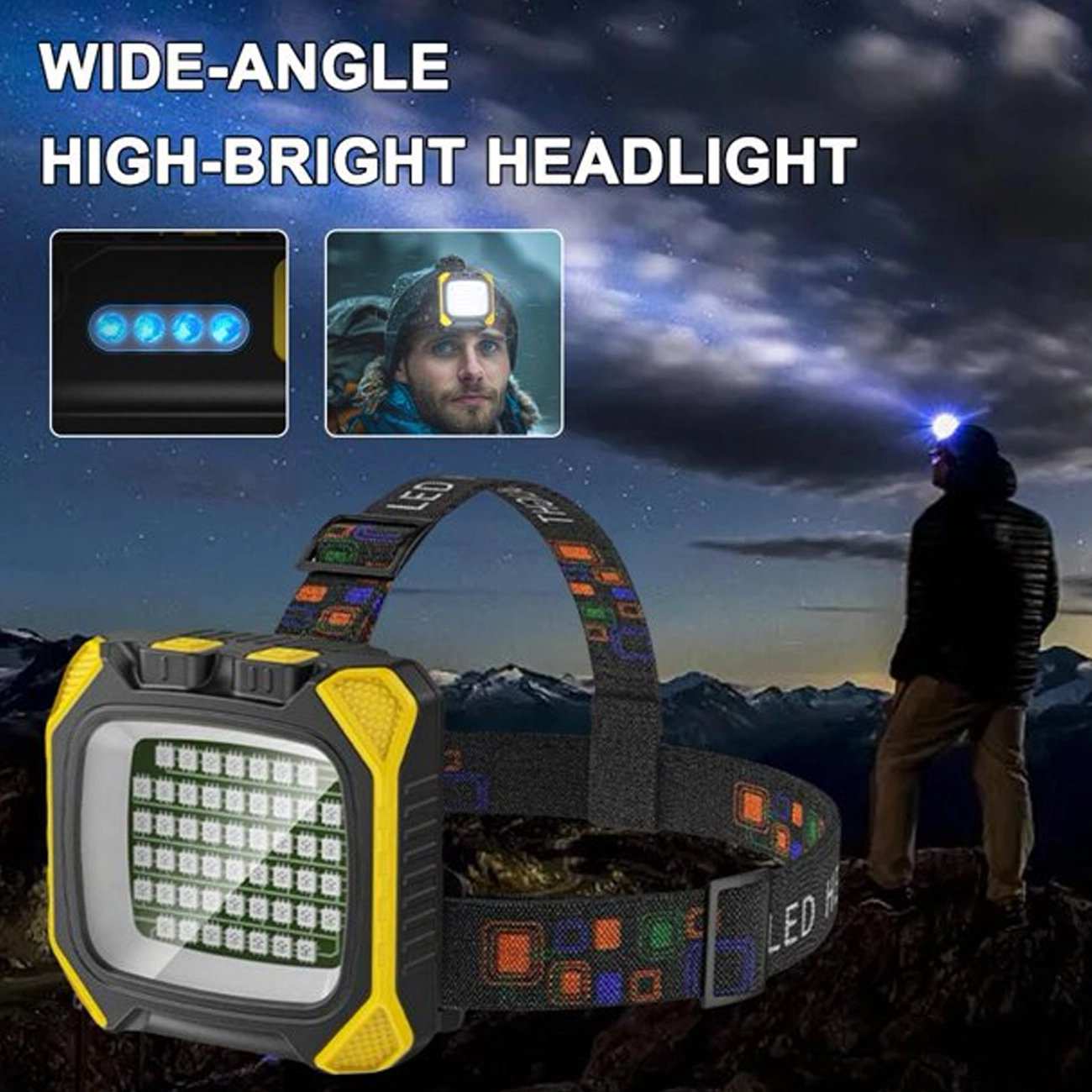 چراغ پیشانی شارژی 3000 میلی آمپر ساعت اسمایلینگ شارک TD0183